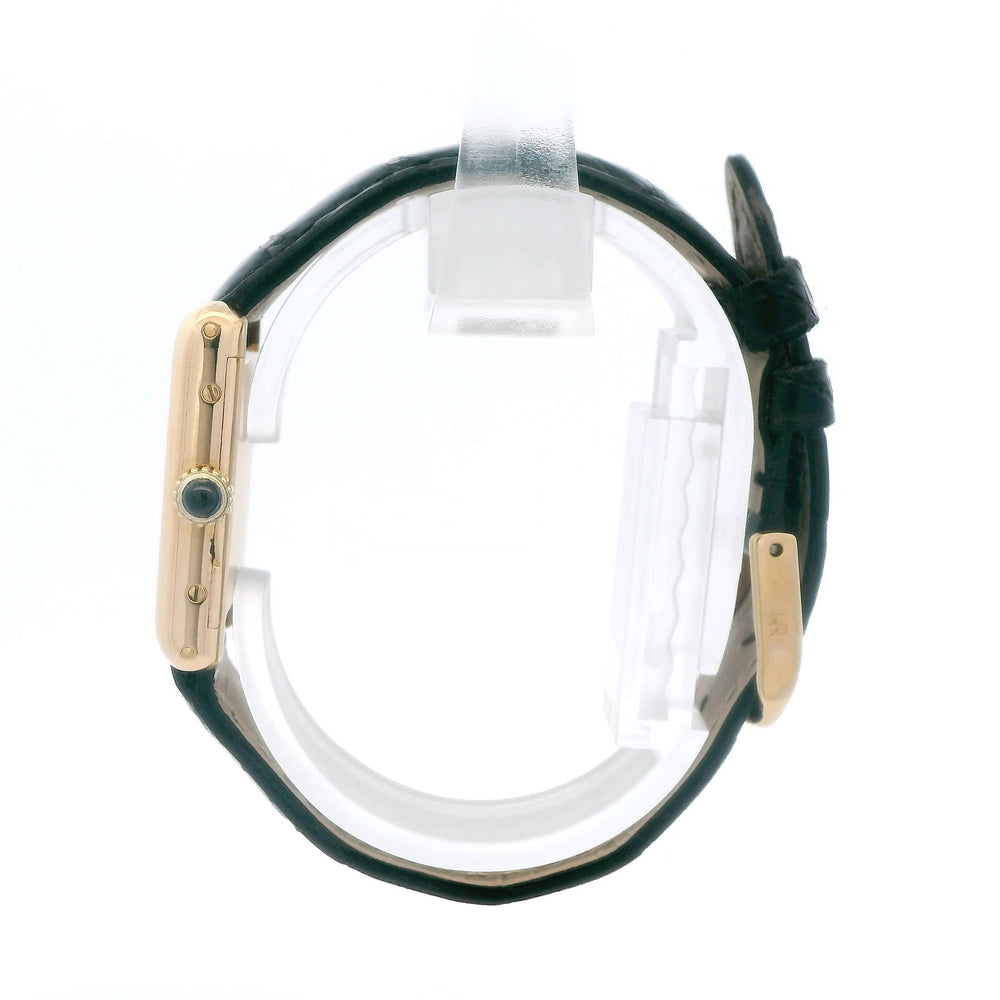 Cartier Tank 20mm 18k Yellow Gold on Leather