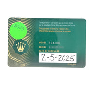 Rolex 124200 card OP 34mm SS