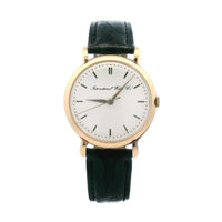 IWC Mens Dress Watch 18k Yellow Gold