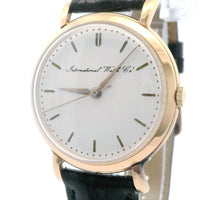 IWC Mens Dress Watch 18k Yellow Gold