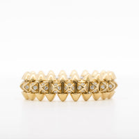 Cartier Diamond Clash de Cartier 18k Yellow Gold Ring Size 53