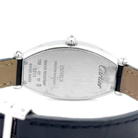 Cartier Tonneau 29mm White Gold Diamond Bezel Watch  2711