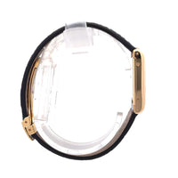 Cartier Tank 18k Gold Watch with Blue Leather Band  028453