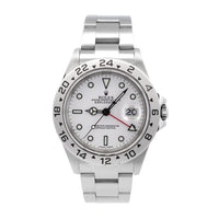 Rolex Explorer II 40mm Men's Watch 2006 Stainless Steel White Dial 16570