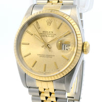 Rolex Datejust 36mm Stainless Steel/Yellow Gold 16233