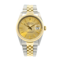 Rolex Datejust 36mm Stainless Steel/Yellow Gold 16233