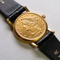 Corum 1900-S $5 Liberty Coin Watch 18k YG