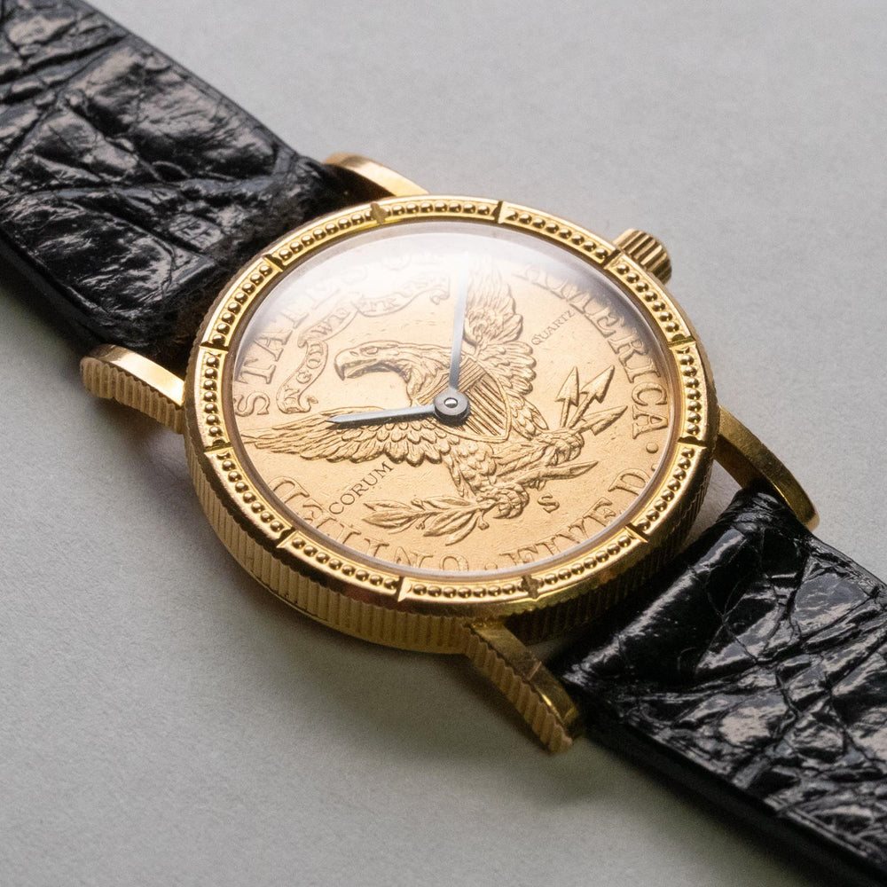 Corum 1900-S $5 Liberty Coin Watch 18k YG