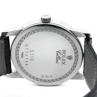 Rolex Cellini 32mm 18k White Gold 51169
