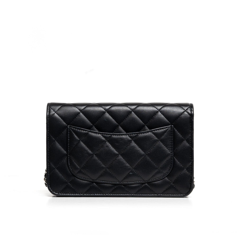 Chanel Black Crystal Star CC Wallet on Chain Crossbody Bag