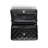 Chanel Black Crystal Star CC Wallet on Chain Crossbody Bag