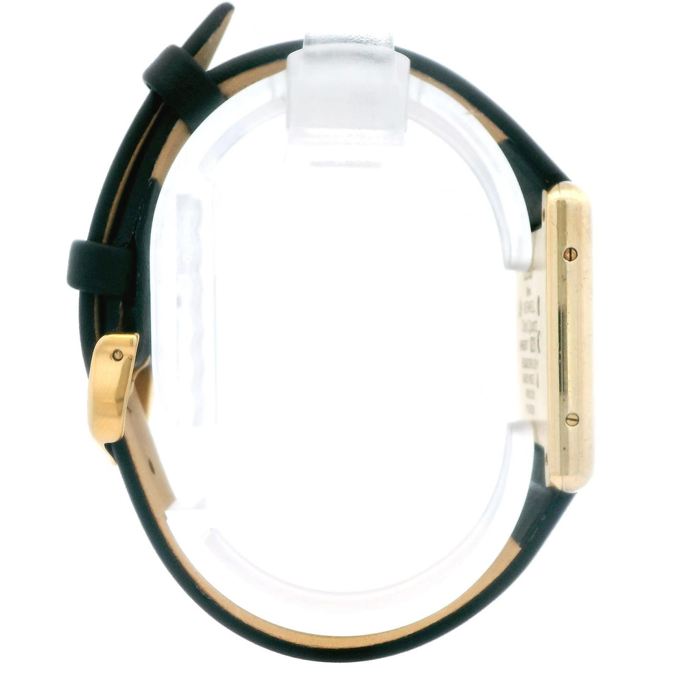 Cartier Tank 23mm Yellow Gold Plated on Leather
