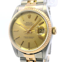 Rolex Datejust 36mm Stainless Steel/Yellow Gold 16233