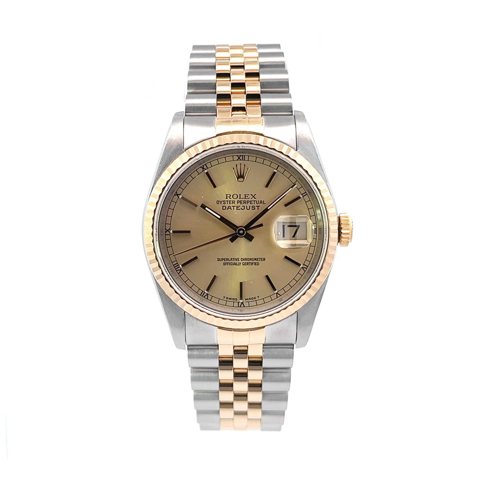 Rolex 16233 Datejust 36mm SS/Yellow Gold