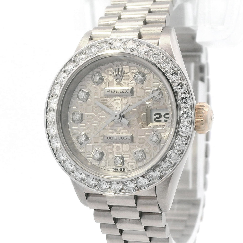 Rolex Datejust 26mm White Gold Diamond  69179