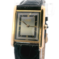 Cartier Tank Vermeil  on Leather