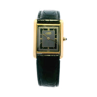 Cartier Tank Vermeil  on Leather