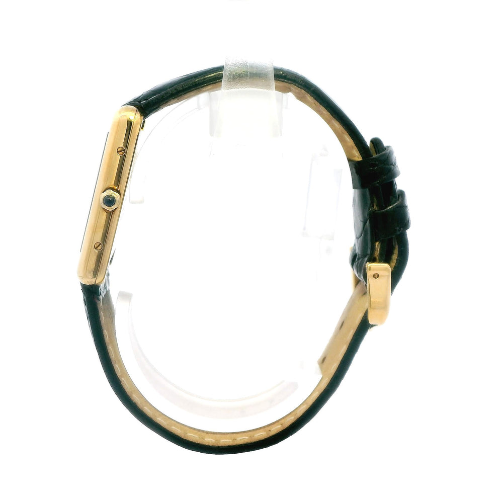 Cartier Tank Vermeil  on Leather