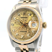 Rolex Datejust 36mm SS/Yellow Gold 16233