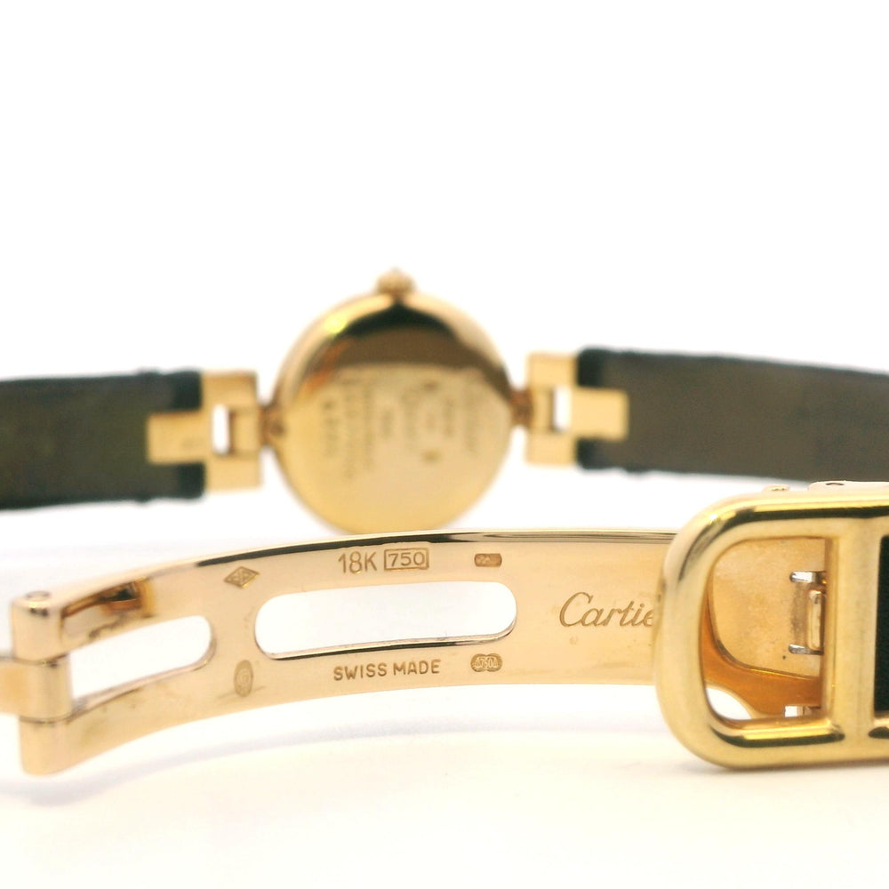 Cartier Vendome 19mm 18k YG Diamond 0371