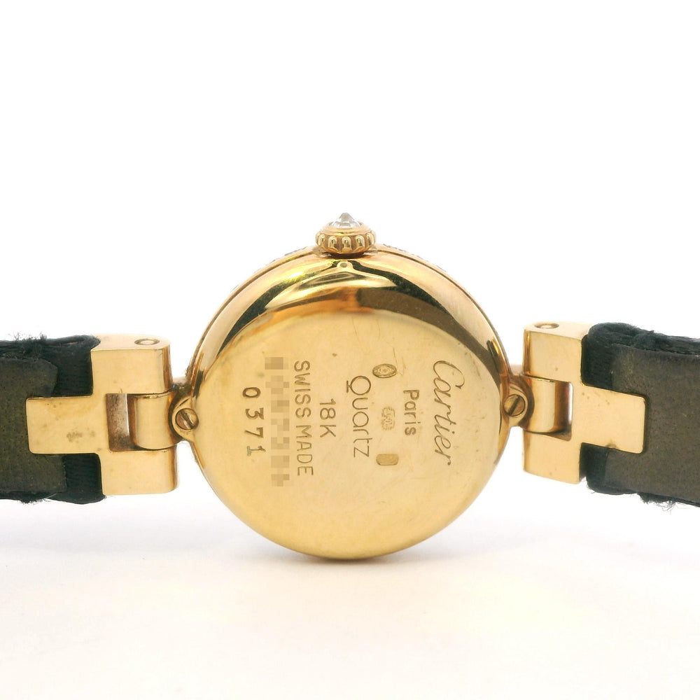 Cartier Vendome 19mm 18k YG Diamond 0371