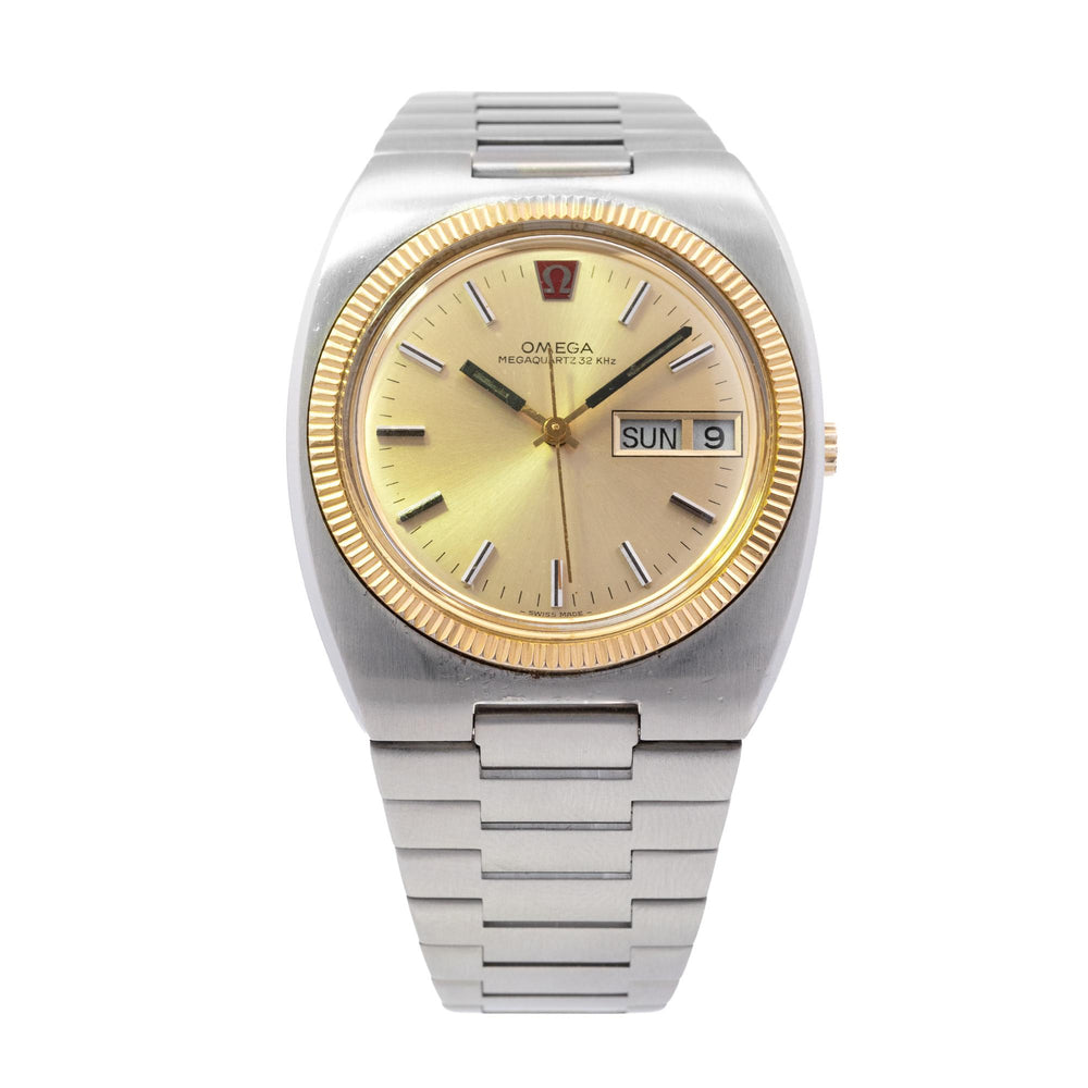 Omega MegaQuartz 32KHZ 39mm SS/YG Custom Crown