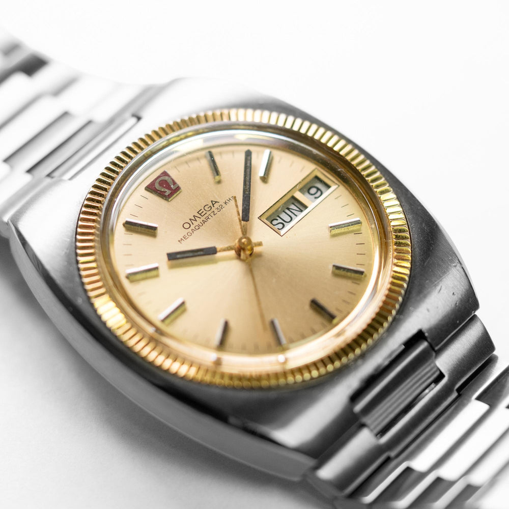 Omega MegaQuartz 32KHZ 39mm SS/YG Custom Crown