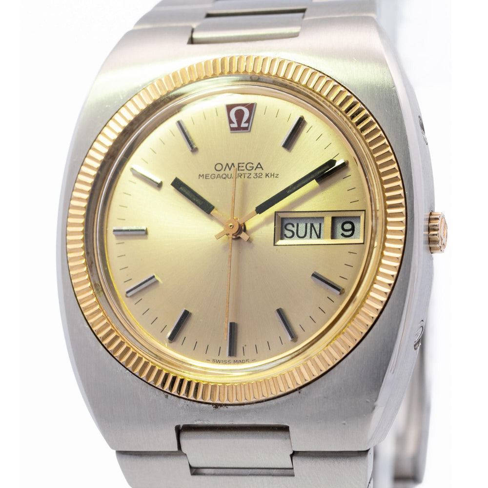 Omega MegaQuartz 32KHZ 39mm SS/YG Custom Crown