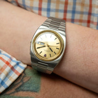 Omega MegaQuartz 32KHZ 39mm SS/YG Custom Crown