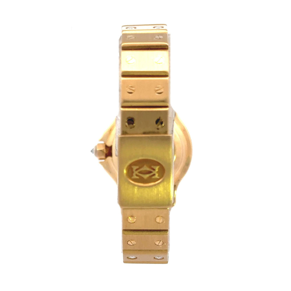 Cartier Santos 18k Yellow Gold Diamond