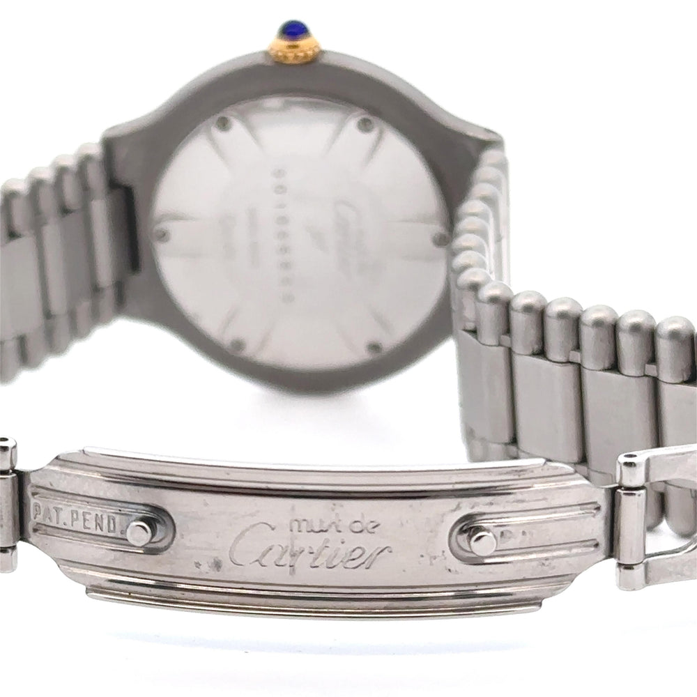 Cartier Must de 21 SS/Yellow Gold Plated 31mm