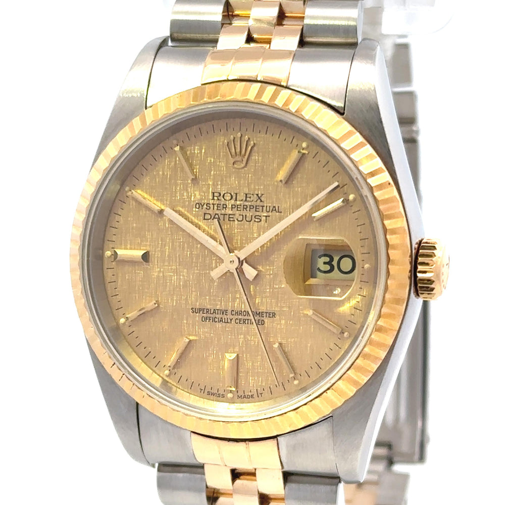Rolex Datejust 36mm SS/Yellow Gold 16233