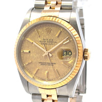 Rolex Datejust 36mm SS/Yellow Gold 16233