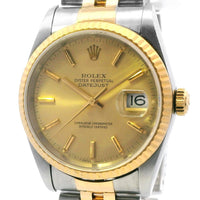 Rolex Datejust 36mm SS/Yellow Gold 16233