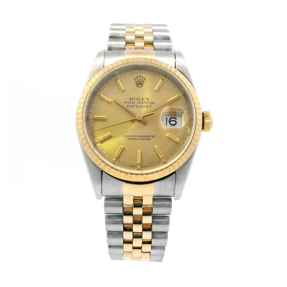 Rolex Datejust 36mm SS/Yellow Gold 16233