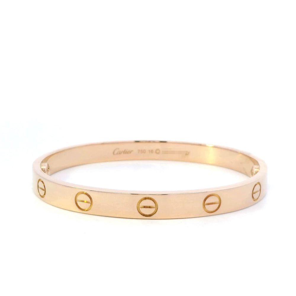 Cartier 18k Rose Gold Love Bracelet 16