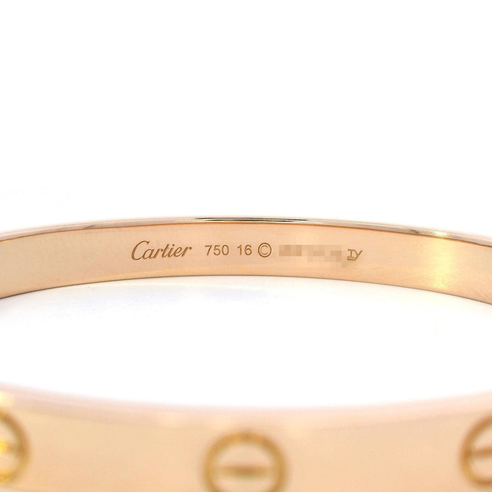Cartier 18k Rose Gold Love Bracelet 16