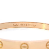 Cartier 18k Rose Gold Love Bracelet 16