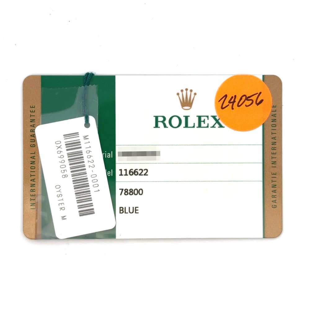 Rolex Yachtmaster 40mm Stainless Steel 116622