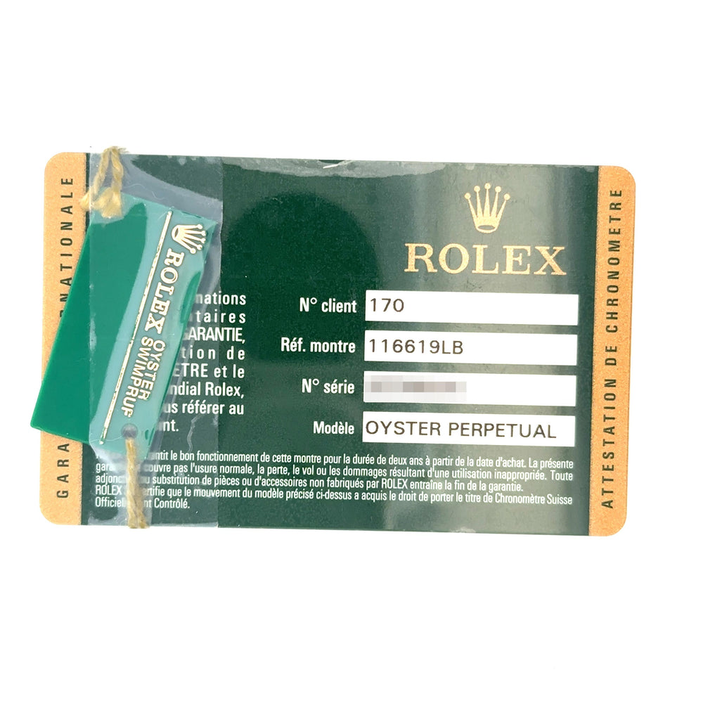 Rolex Submariner 40mm White Gold 116619LB