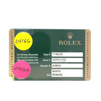 Rolex Datejust 36mm Stainless Steel/Yellow Gold 116233