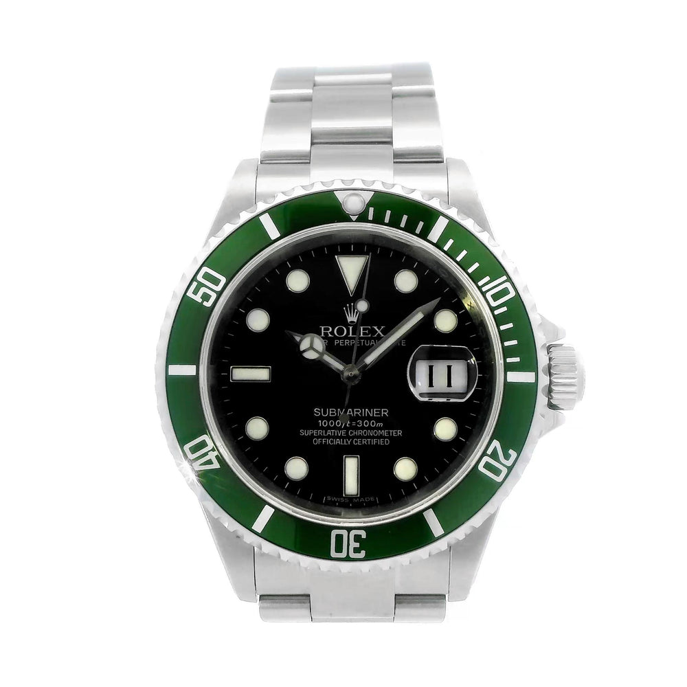 Rolex Kermit Submariner 40mm Stainless Steel 16610LV