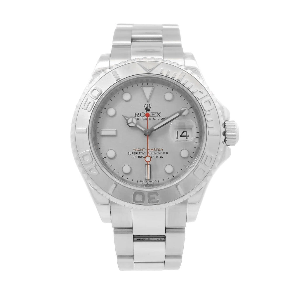 Rolex Yachtmaster 40mm Stainless Steel with Platinum Bezel 16622