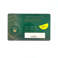 Rolex 126234 Datejust SS 36mm  Oyster card