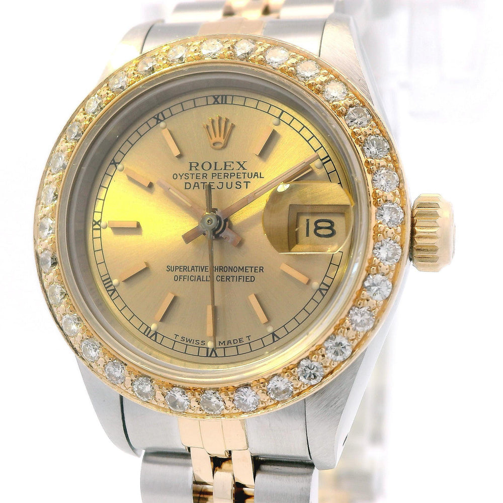 Rolex Ladies Datejust 26mm Diamond Bezel SS/YG