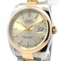 Rolex Datejust 36mm SS/YG card 116203