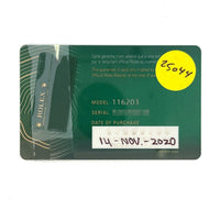 Rolex Datejust 36mm SS/YG card 116203