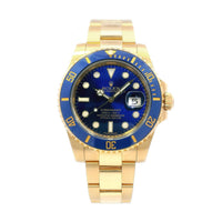 Rolex Submariner 40mm 18k YG 116618LB