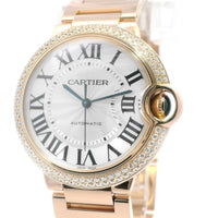 Cartier Balon Bleu 18k Rose Gold Diamond Bezel