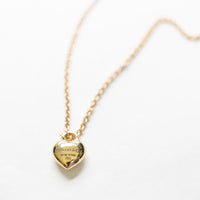 Tiffany & Co Puffed Heart Necklace 18k YG